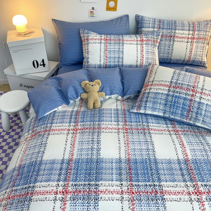 91家纺网 家纺一手货源 找家纺 安哆啦 2022春夏新款13372全棉单被套 蓝色梦境