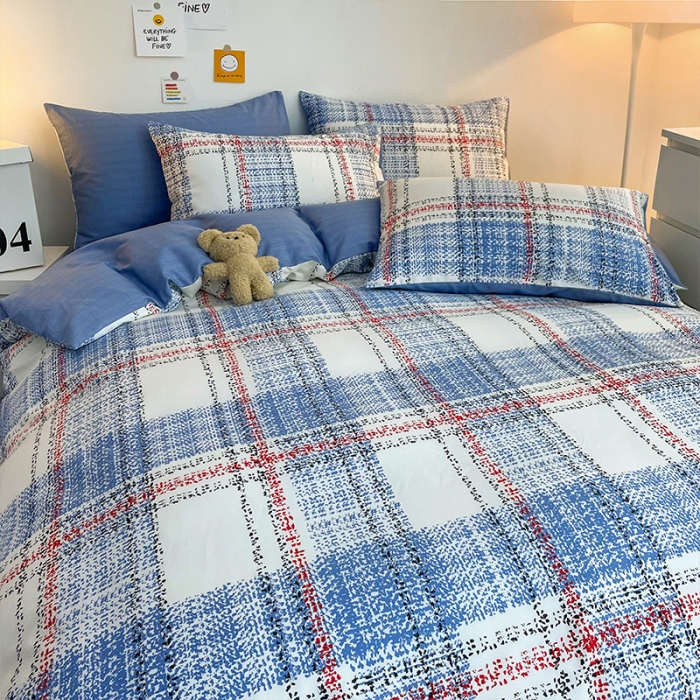 91家纺网 家纺一手货源 找家纺 安哆啦 2022春夏新款13372全棉单被套 蓝色梦境