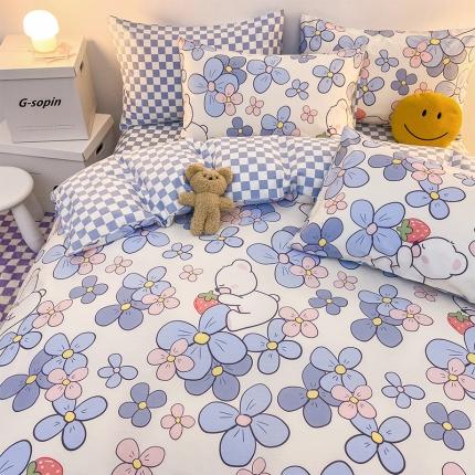安哆啦 2022春夏新款13372全棉单被套 洛丽熊