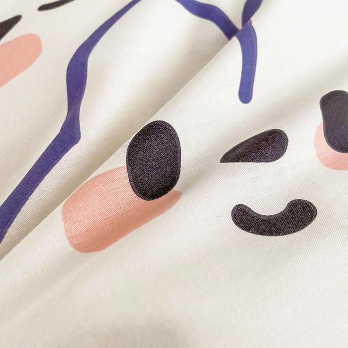 91家纺网 家纺一手货源 找家纺 安哆啦 2022春夏新款13372全棉单被套 奶味小白