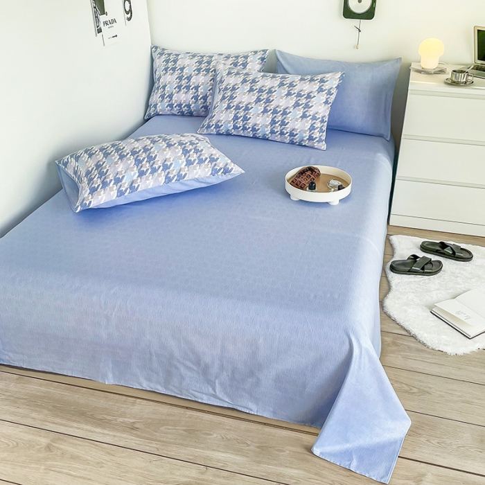 91家纺网 家纺一手货源 找家纺 安哆啦 2022春夏新款13372全棉单床单 初遇