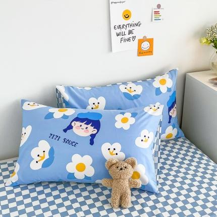 91家纺网 家纺一手货源 找家纺 安哆啦 2022春夏新款13372全棉单枕套一对 小爱同学