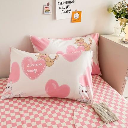 91家纺网 家纺一手货源 找家纺 （总）安哆啦 2022春夏新款13372全棉单枕套一对