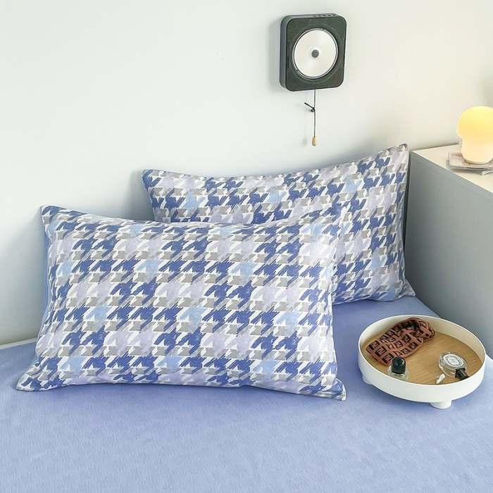 91家纺网 家纺一手货源 找家纺 安哆啦 2022春夏新款13372全棉单枕套一对 初遇