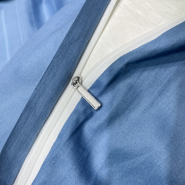 91家纺网 家纺一手货源 找家纺 金爱家 2023新款全棉13372简约条格四件套 穆尼兰