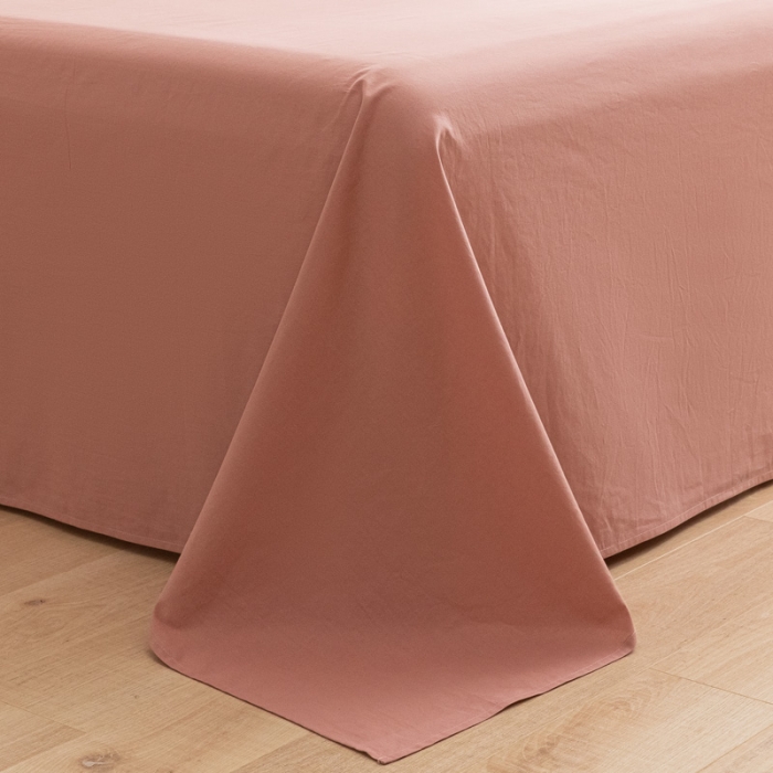 91家纺网 家纺一手货源 找家纺 蓝巢家纺 2022新款全棉色织水洗棉单床单 珊瑚红