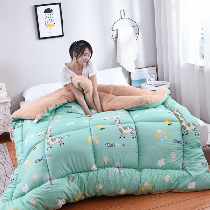 91家纺网 家纺一手货源 找家纺 （总）梦莱发被业 2025亲肤羊羔绒冬被