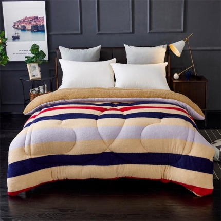 91家纺网 家纺一手货源 找家纺 （总）梦莱发 2025新款羊羔绒双面绒冬被