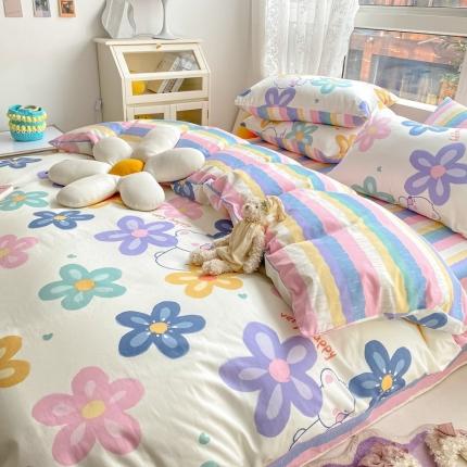 91家纺网 家纺一手货源 找家纺 曼之夏2022全棉13372匹马棉纯棉四件套（第三批） 璐瑶