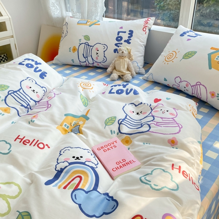 91家纺网 家纺一手货源 找家纺 总曼之夏2022新款全棉13372匹马棉纯棉四件套（第三批）