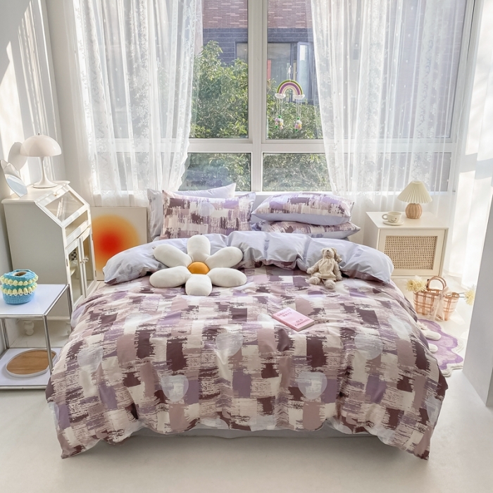 91家纺网 家纺一手货源 找家纺 曼之夏2022全棉13372匹马棉纯棉四件套（第三批）艺术品