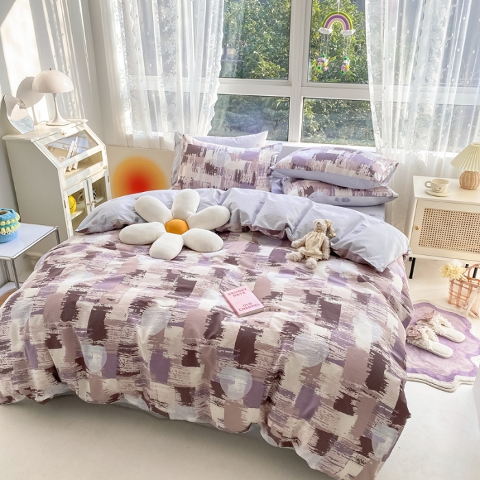 91家纺网 家纺一手货源 找家纺 曼之夏2022全棉13372匹马棉纯棉四件套（第三批）艺术品