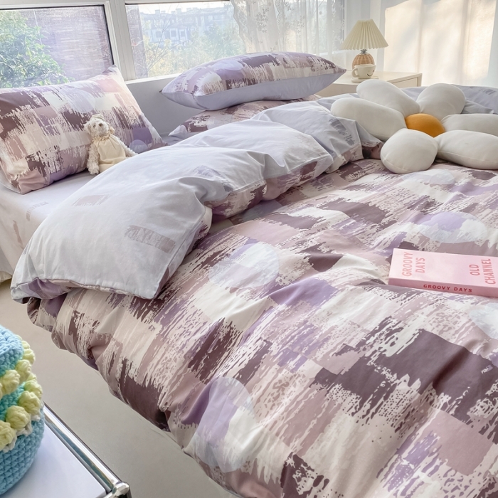 91家纺网 家纺一手货源 找家纺 曼之夏2022全棉13372匹马棉纯棉四件套（第三批）艺术品