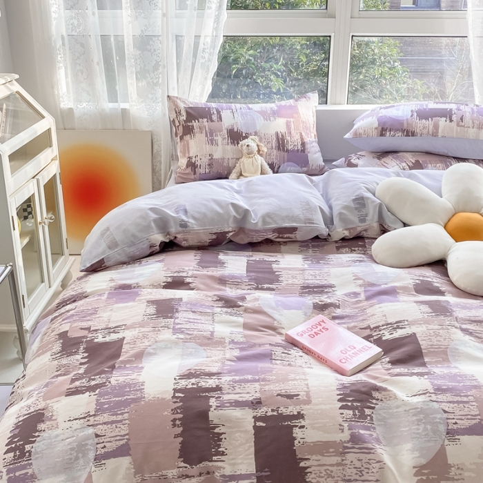 91家纺网 家纺一手货源 找家纺 曼之夏2022全棉13372匹马棉纯棉四件套（第三批）艺术品