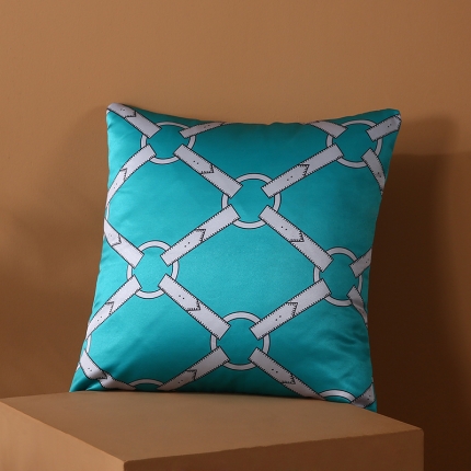 91家纺网 家纺一手货源 找家纺 2022新款丝光棉印花靠垫沙发靠枕午睡办公室汽车抱枕方垫