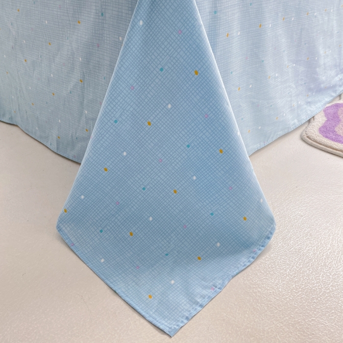 91家纺网 家纺一手货源 找家纺 曼之夏 2022新款全棉清新印花单被套 彩虹乐园