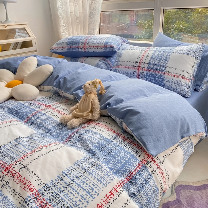 91家纺网 家纺一手货源 找家纺 曼之夏 2022新款全棉清新印花单被套 米娅