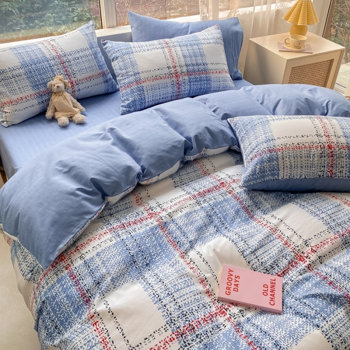 91家纺网 家纺一手货源 找家纺 曼之夏 2022新款全棉清新印花单被套 米娅