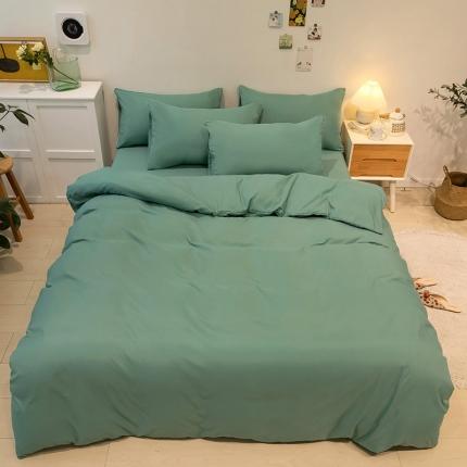 91家纺网 家纺一手货源 找家纺 （总）蓝淋家纺 2022新款纯色双拼四件套