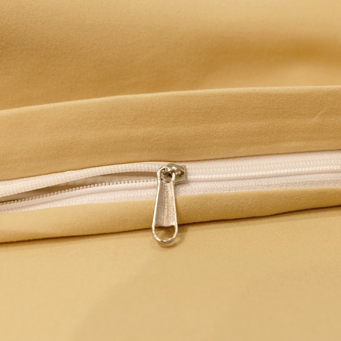 91家纺网 家纺一手货源 找家纺 蓝淋家纺 2022新款纯色双拼四件套 浅驼色