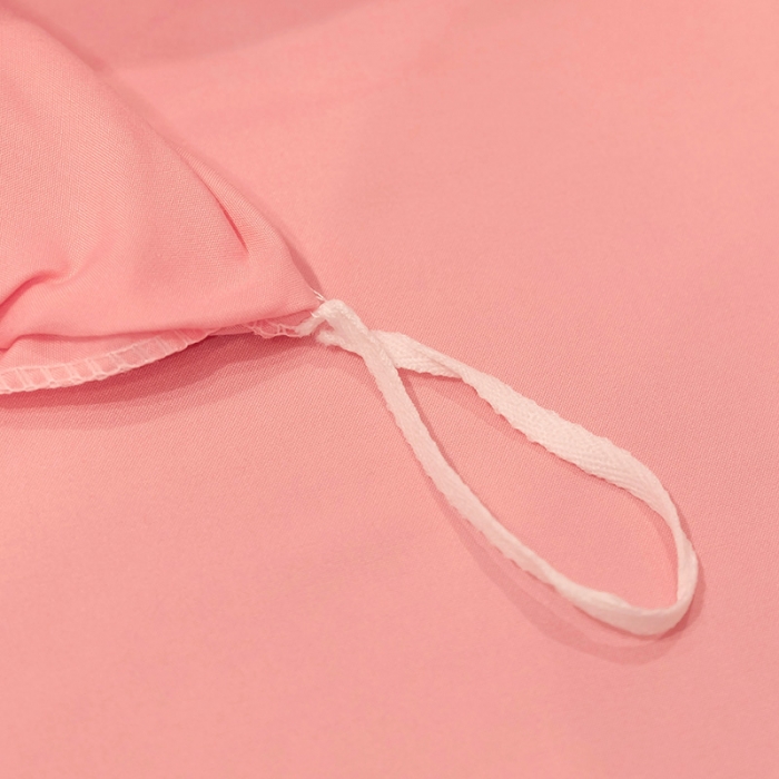 91家纺网 家纺一手货源 找家纺 蓝淋家纺 2022新款纯色双拼四件套 玉色