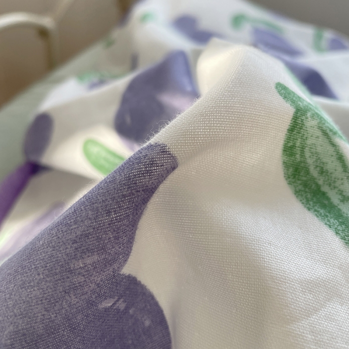 91家纺网 家纺一手货源 找家纺 千朵 2022新款全棉双层纱布四件套 紫苏叶
