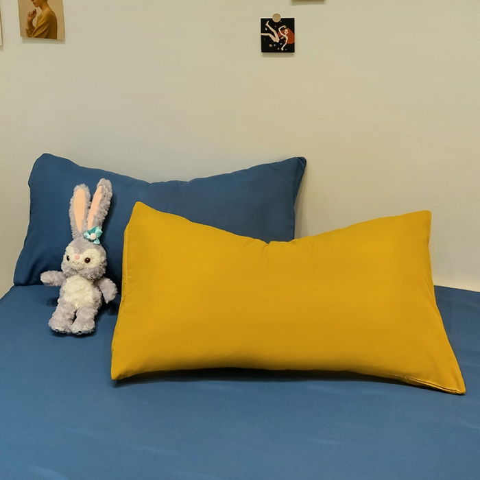 91家纺网 家纺一手货源 找家纺 （总）蓝淋家纺 2022新款纯色简约四件套