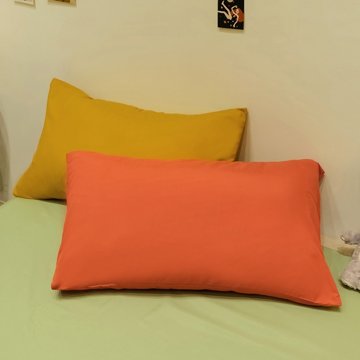 91家纺网 家纺一手货源 找家纺 蓝淋家纺 2022新款纯色简约四件套 翠绿+豆绿