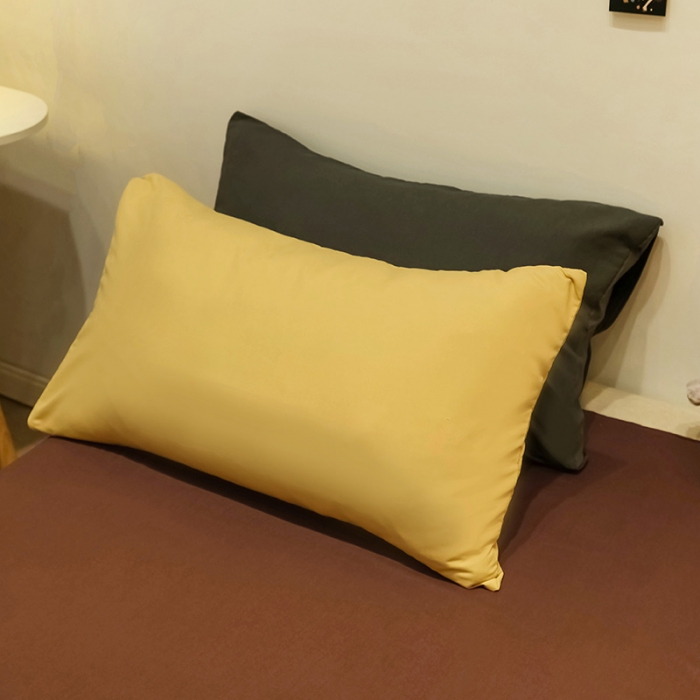 91家纺网 家纺一手货源 找家纺 蓝淋家纺 2022新款纯色简约四件套 杏色+奶茶