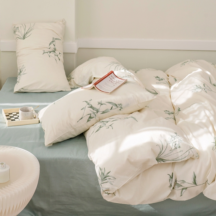 91家纺网 家纺一手货源 找家纺 （总）窝米 2022新款全棉印花活性四件套花卉系列