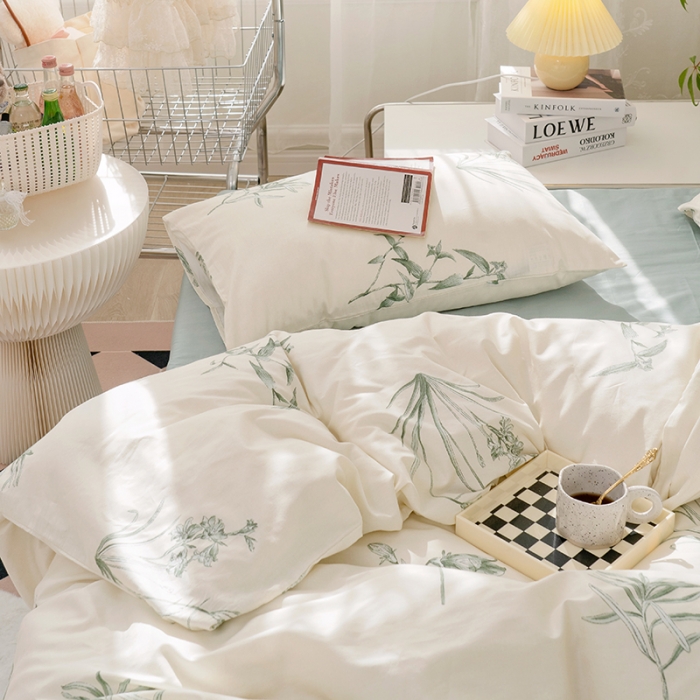 91家纺网 家纺一手货源 找家纺 （总）窝米 2022新款全棉印花活性四件套花卉系列