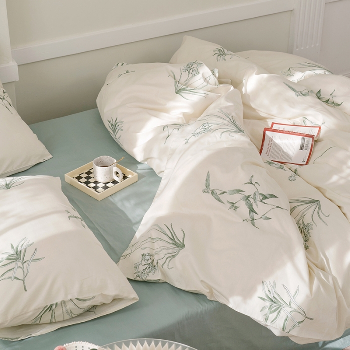 91家纺网 家纺一手货源 找家纺 （总）窝米 2022新款全棉印花活性四件套花卉系列