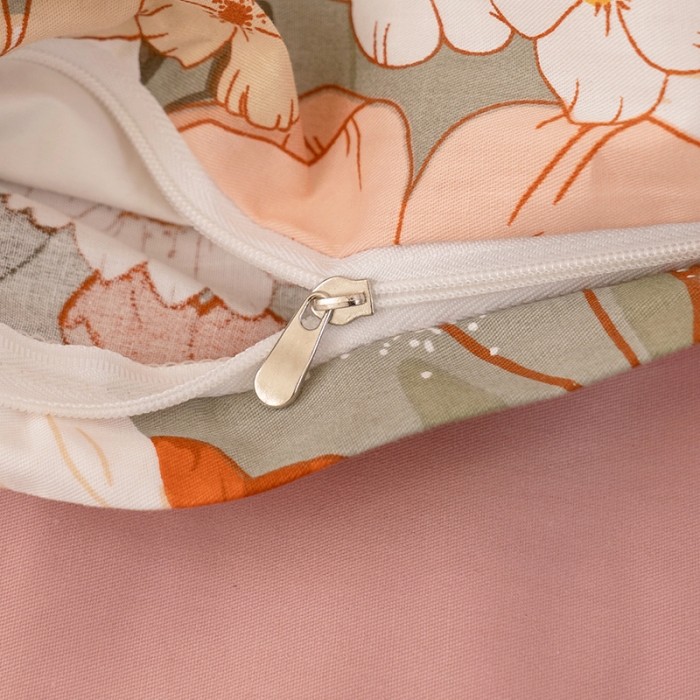 91家纺网 家纺一手货源 找家纺 窝米 2022新款全棉印花活性四件套花卉系列 朝颜