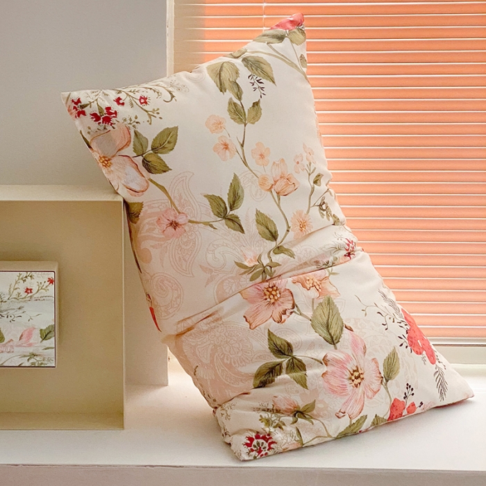 91家纺网 家纺一手货源 找家纺 窝米 2022新款全棉印花活性四件套花卉系列 莫奈花园