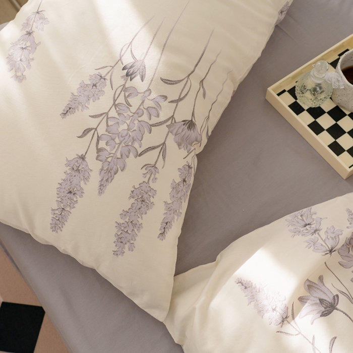 91家纺网 家纺一手货源 找家纺 窝米 2022新款全棉印花活性四件套花卉系列 苏浅