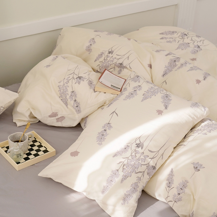 91家纺网 家纺一手货源 找家纺 窝米 2022新款全棉印花活性四件套花卉系列 苏浅