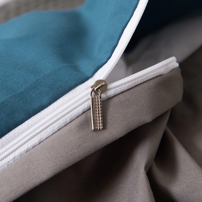 91家纺网 家纺一手货源 找家纺 蓝淋家纺 2022新款活性磨毛单品被套 宝蓝灰