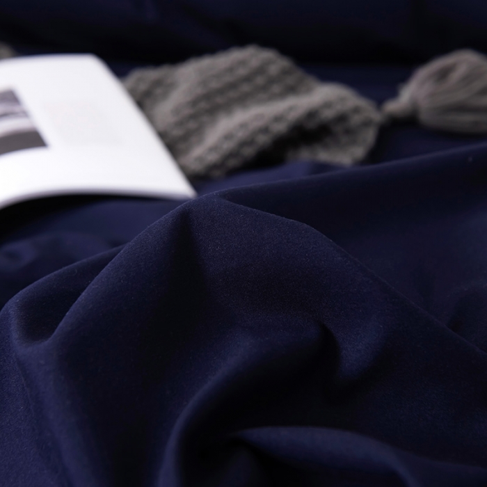 91家纺网 家纺一手货源 找家纺 蓝淋家纺 2022新款活性磨毛单品被套 藏青