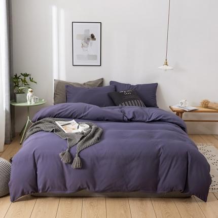 蓝淋家纺 2022新款活性磨毛单品被套 纯烟熏