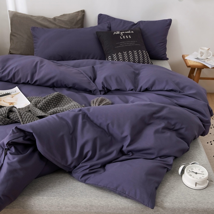 91家纺网 家纺一手货源 找家纺 蓝淋家纺 2022新款活性磨毛单品被套 纯烟熏