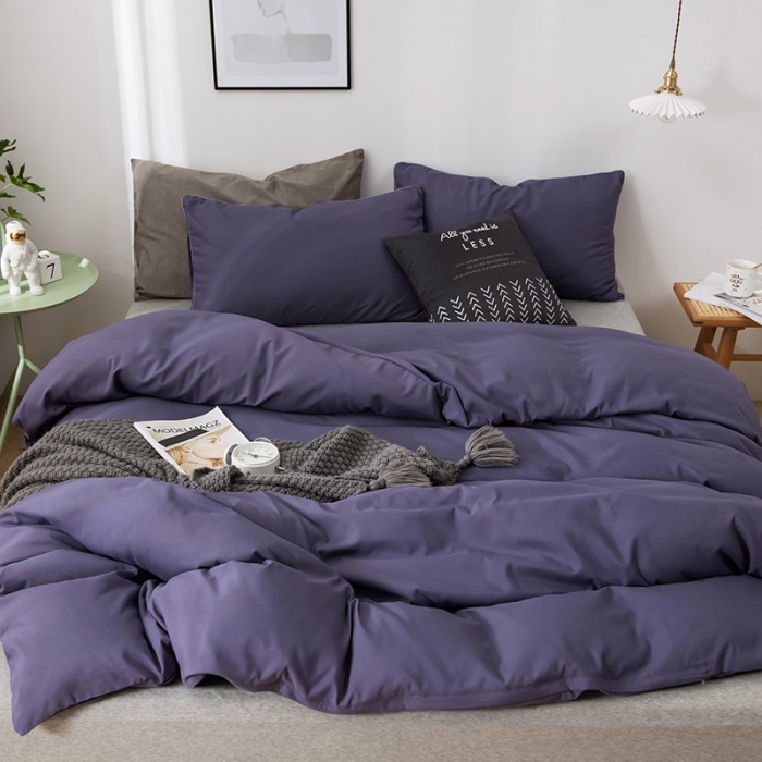 91家纺网 家纺一手货源 找家纺 蓝淋家纺 2022新款活性磨毛单品被套 纯烟熏