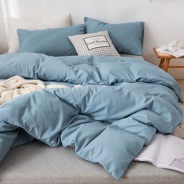 91家纺网 家纺一手货源 找家纺 蓝淋家纺 2022新款活性磨毛单品被套 墨兰