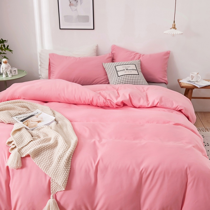 91家纺网 家纺一手货源 找家纺 蓝淋家纺 2022新款活性磨毛单品被套 玉色