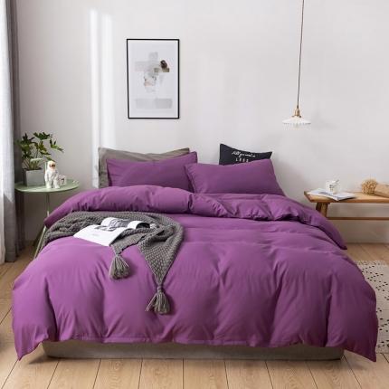 蓝淋家纺 2022新款活性磨毛单品被套 紫色