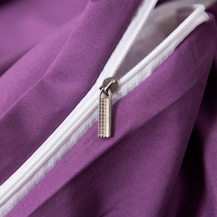 91家纺网 家纺一手货源 找家纺 蓝淋家纺 2022新款活性磨毛单品被套 紫色