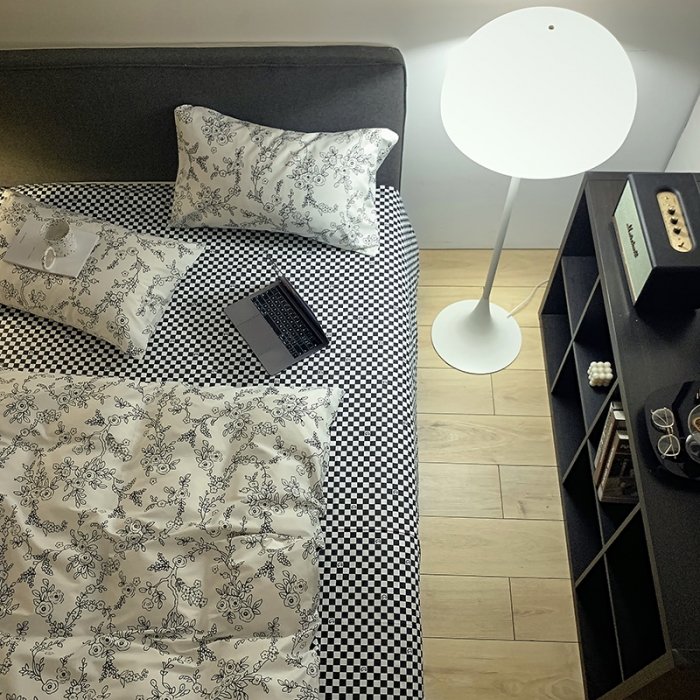 91家纺网 家纺一手货源 找家纺 怡家居 2022春季新款全棉四件套 春榭