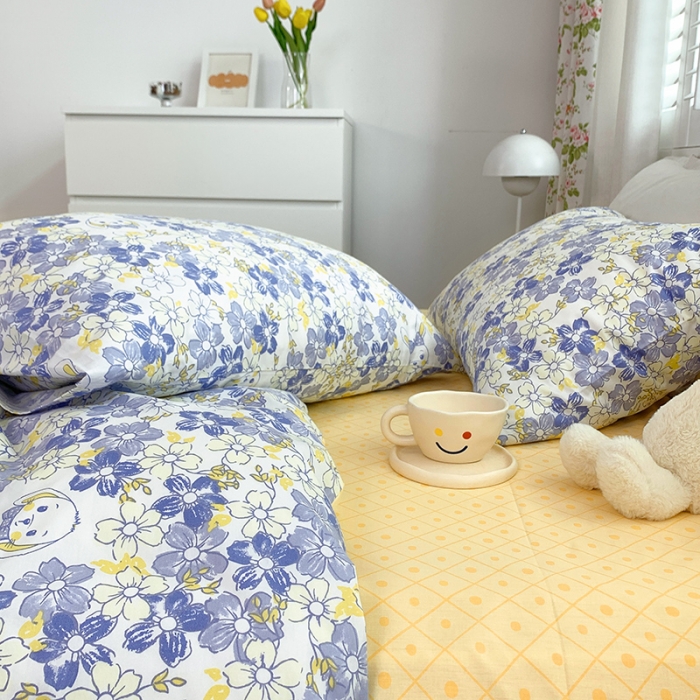 91家纺网 家纺一手货源 找家纺 怡家居 2022春季新款全棉四件套 可可爱爱