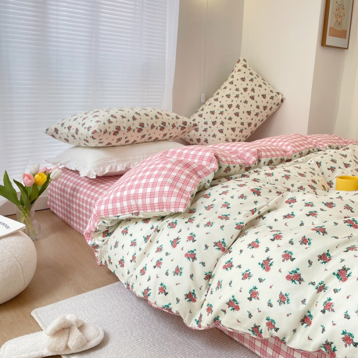 91家纺网 家纺一手货源 找家纺 怡家居 2022春季新款全棉四件套 阑珊