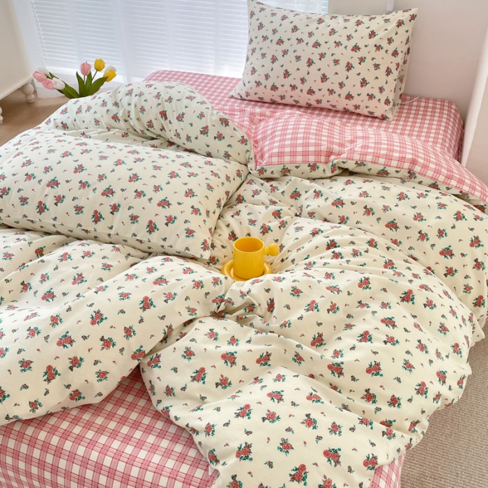 91家纺网 家纺一手货源 找家纺 怡家居 2022春季新款全棉四件套 阑珊