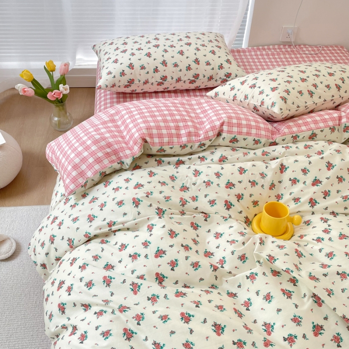 91家纺网 家纺一手货源 找家纺 怡家居 2022春季新款全棉四件套 阑珊